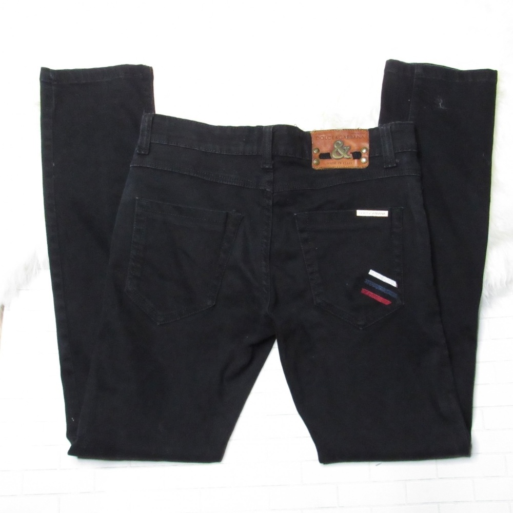 DOLCE & GABBANA MADE IN ITALY BLACK WOMEN'S JEANS